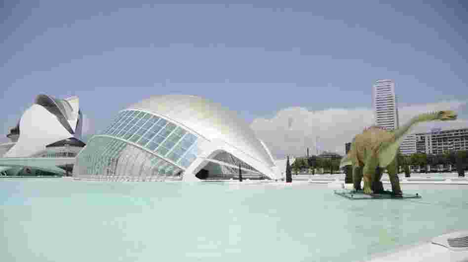 Valencia spent more than $1.5 billion to build the City of Arts and Sciences, the museum complex shown here in a photo from summer 2011.