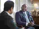 This undated photo released by the Massachusetts Governor's office shows William "Mo" Cowan, right, former chief of staff for Gov. Deval Patrick.