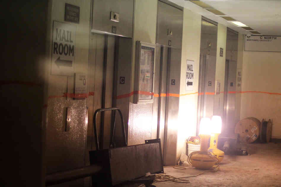 When Superstorm Sandy came ashore, Bellevue Hospital was quickly submerged. Inspectors from the Federal Emergency Management Agency marked the flood line in the basement with orange tape or spray paint. In some areas, water was 14 feet deep.