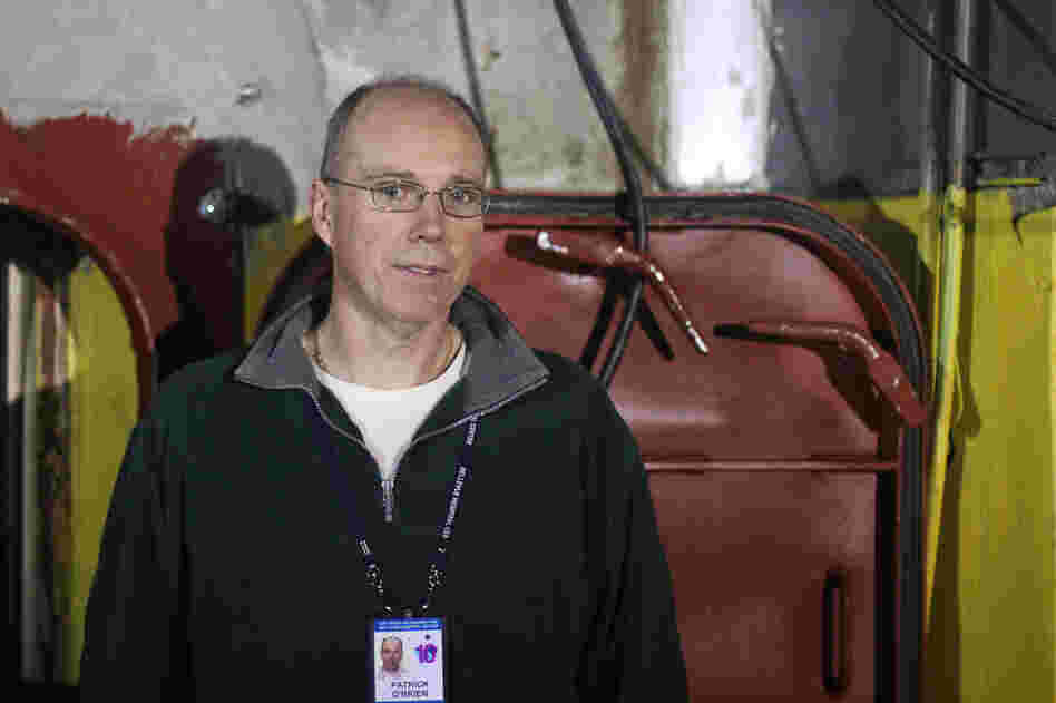 Bellevue chief engineer Patrick O'Brien says flooding damaged pump motors, despite a heavy door designed to protect them.