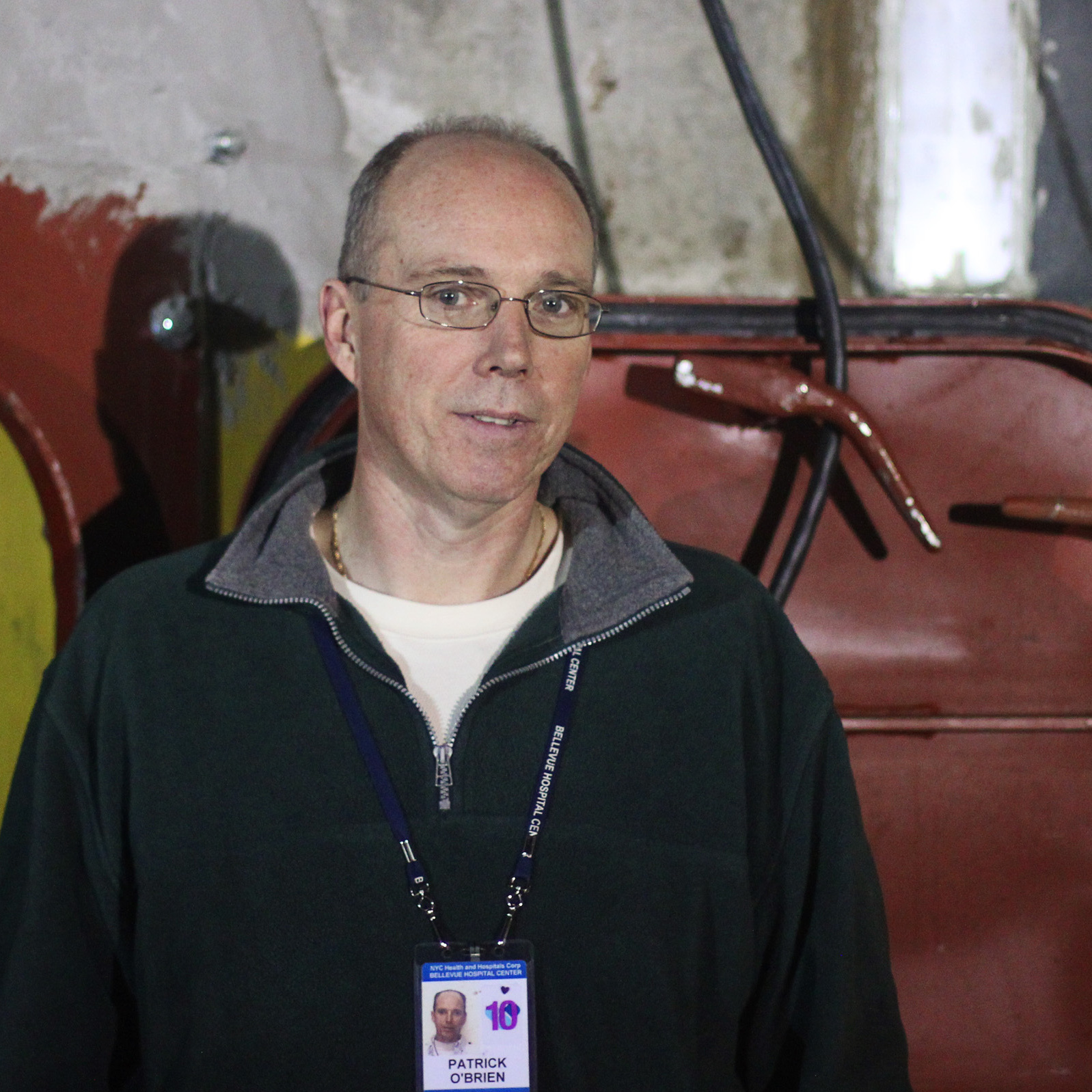 Bellevue chief engineer Patrick O'Brien says flooding damaged pump motors, despite a heavy door designed to protect them.
