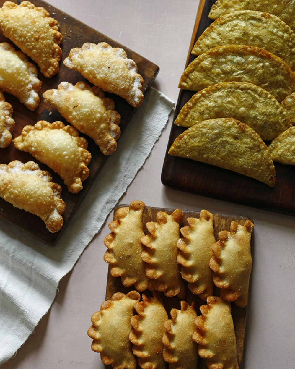 For chef and restauranteur Jose Garces, watching football on television as a boy also meant snacking on his mother's homemade empanadas.