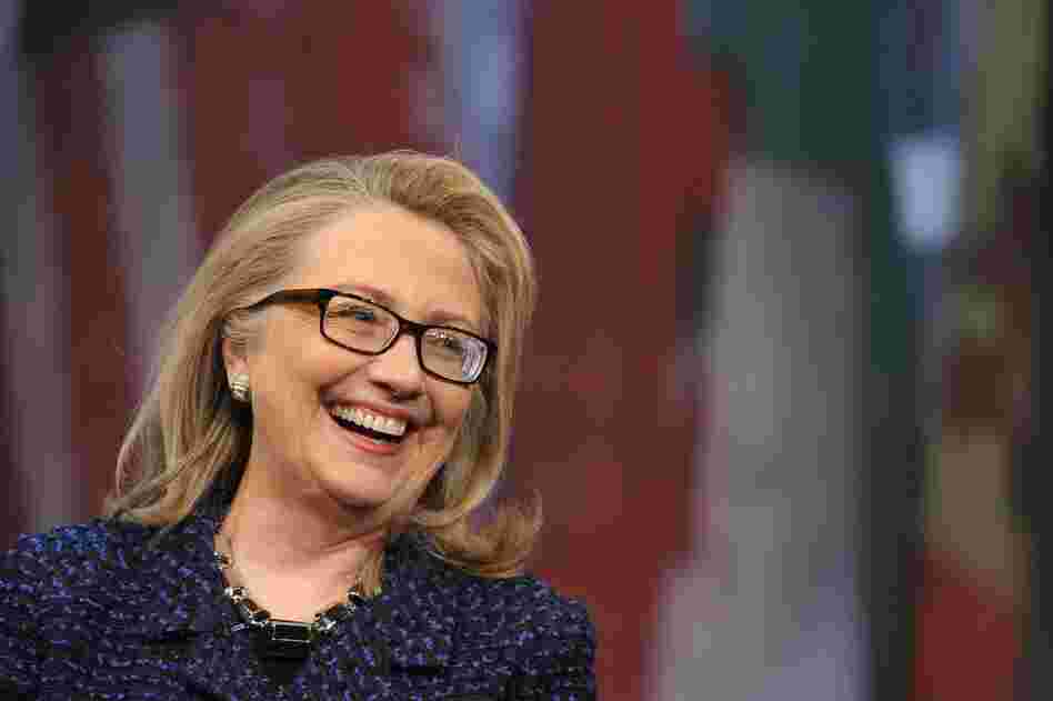 Secretary of State Hillary Clinton at a town hall meeting on Tuesday in Washington, D.C. She officially leaves her post on Friday.