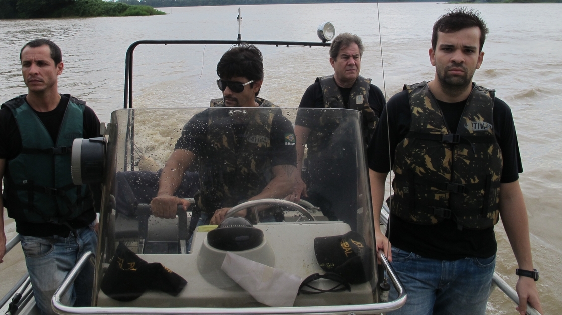 Brazilian federal police patrol the Mamore River, which separates Brazil from Bolivia. The river is used by traffickers to ferry cocaine from Bolivia into Brazil, where cocaine consumption is rising rapidly.