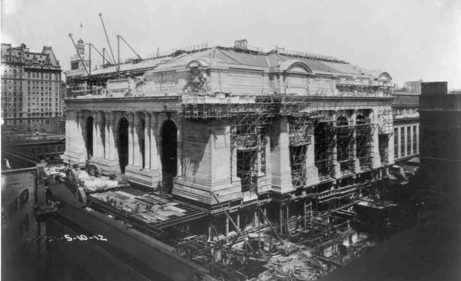 Grand Central Terminal, under construction in 1912, celebrates its 100th birthday on Friday. Grand Central Terminal, under construction in 1912, celebrates its 100th birthday on Friday.