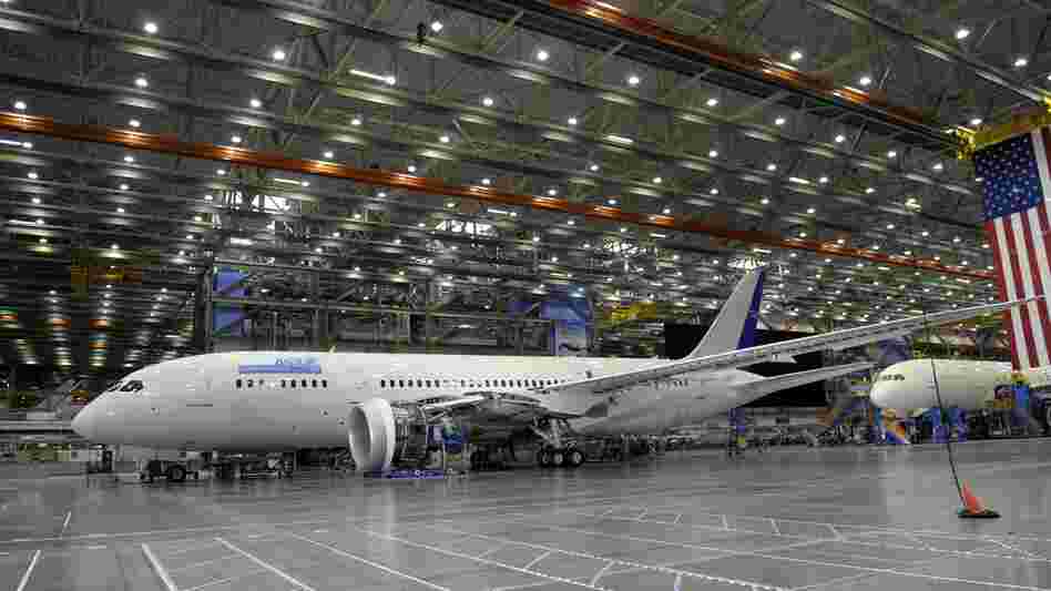 A Boeing 787 under construction inside a production facility at a Boeing plant in Everett, Wash., last year.