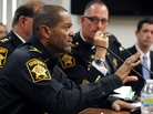 Milwaukee County Sheriff David Clarke has advised residents in a new PSA that they should consider taking a firearm safety course to defend themselves in a crisis as they wait for police to arrive. Milwaukee County Sheriff David Clarke has advised residents in a new PSA that they should consider taking a firearm safety course to defend themselves in a crisis as they wait for police to arrive.