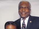 U.S. Rep. James Clyburn explains the hope he carries along with him in his career to his granddaughter Sydney Reed. U.S. Rep. James Clyburn explains the hope he carries along with him in his career to his granddaughter Sydney Reed.