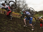Competitors in a men's category race in the 2013 National Cyclo-cross Championships in Bradford, England, this month. The sport requires riders to traverse mud and sand on off-road courses peppered with obstacles. Competitors in a men's category race in the 2013 National Cyclo-cross Championships in Bradford, England, this month. The sport requires riders to traverse mud and sand on off-road courses peppered with obstacles.