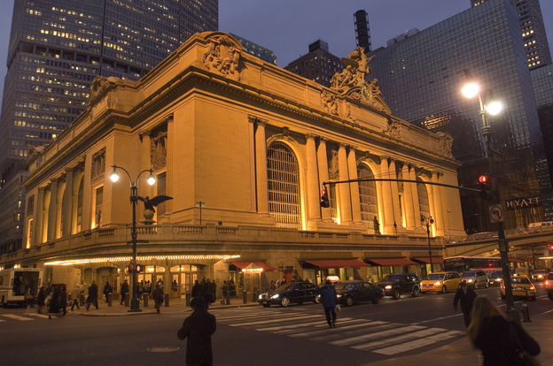 "Grand Central Terminal was the first building ever saved under [the landmarks] conservancy act," explains tour guide Daniel Brucker.