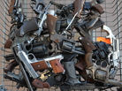 Handguns collected in South-Central Los Angeles as part of a Gun for Gift Card exchange in 2009. One teenager here says getting a gun on the streets is just "one phone call away." Handguns collected in South-Central Los Angeles as part of a Gun for Gift Card exchange in 2009. One teenager here says getting a gun on the streets is just "one phone call away."