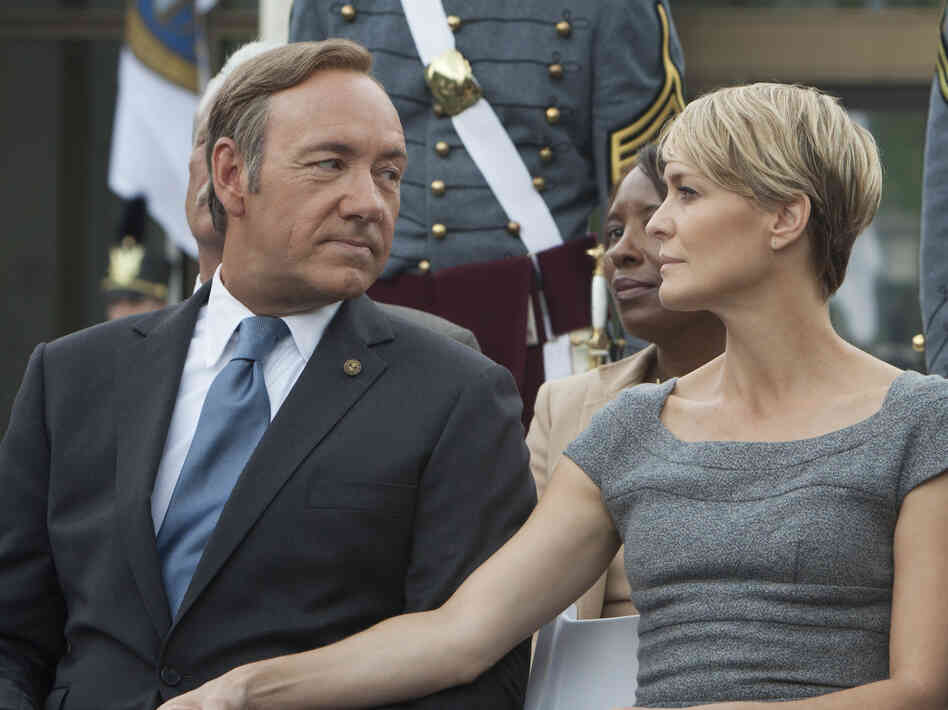 Kevin Spacey and Robin Wright star in the new Netflix original series House of Cards, which premieres Feb. 1.