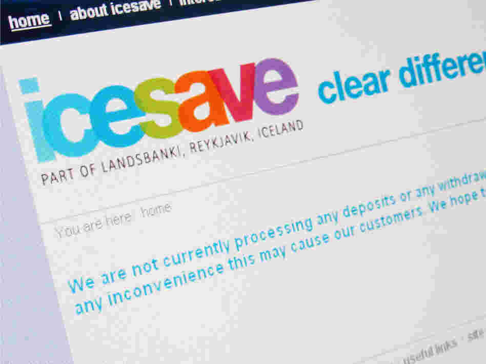 Icesave computer screen Icesave computer screen