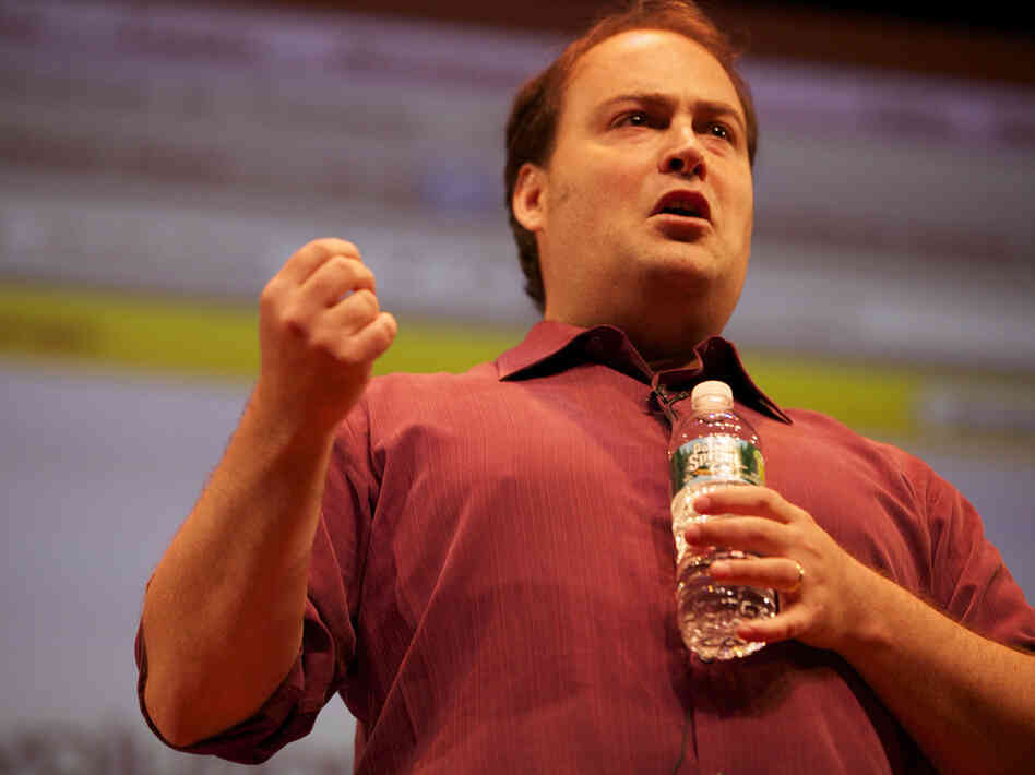 NPR senior strategist Andy Carvin discusses the Arab Spring at the 2011 Personal Democracy Forum in New York.