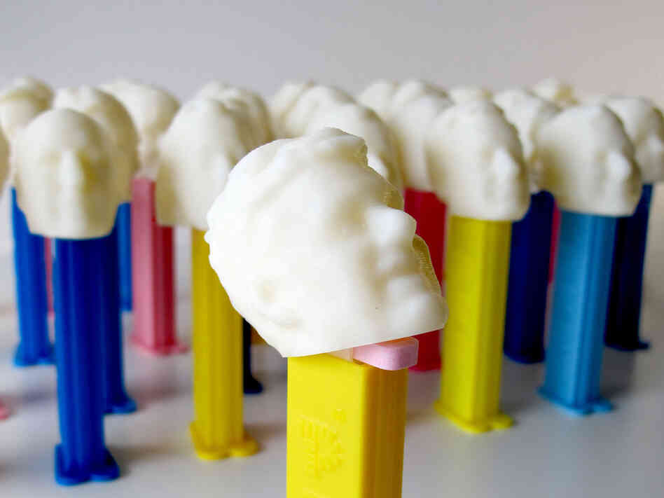 Toronto-based 3-D jewelry company Hot Pop Factory created personalized Pez dispenser heads for the employees of an architecture firm.