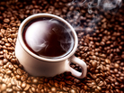 A cup of coffee. A cup of coffee.