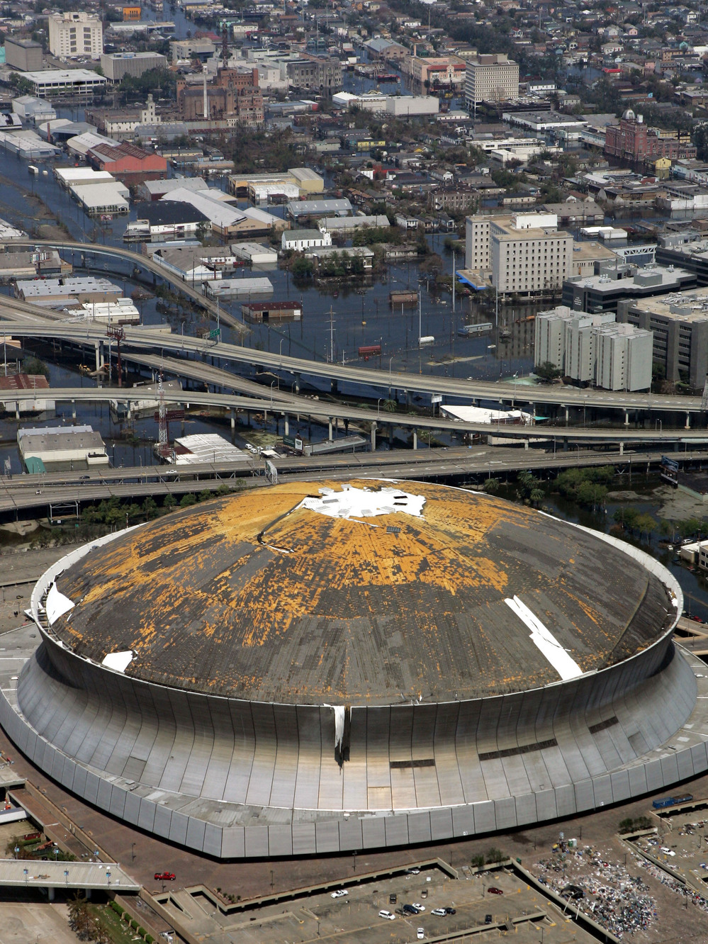 The Superdome provided shelter for victims of Hurricane Katrina in 2005, but was described as a "hellhole."