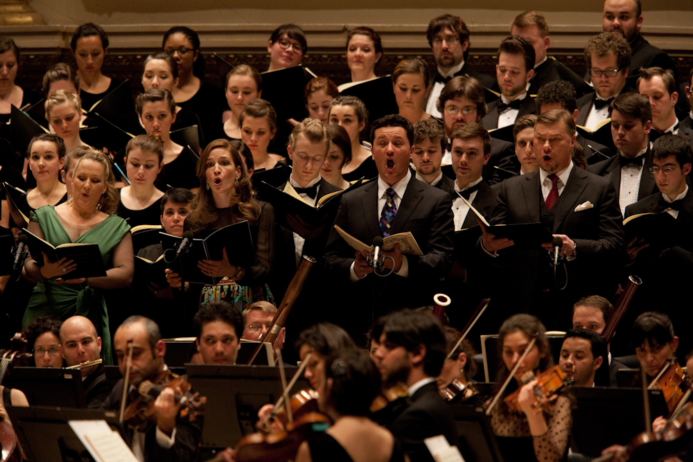 The starry soloists for Beethoven's Symphony No. 9 were soprano Diana Damrau, mezzo Kate Lindsey, tenor Piotr Beczala and bass René Pape.