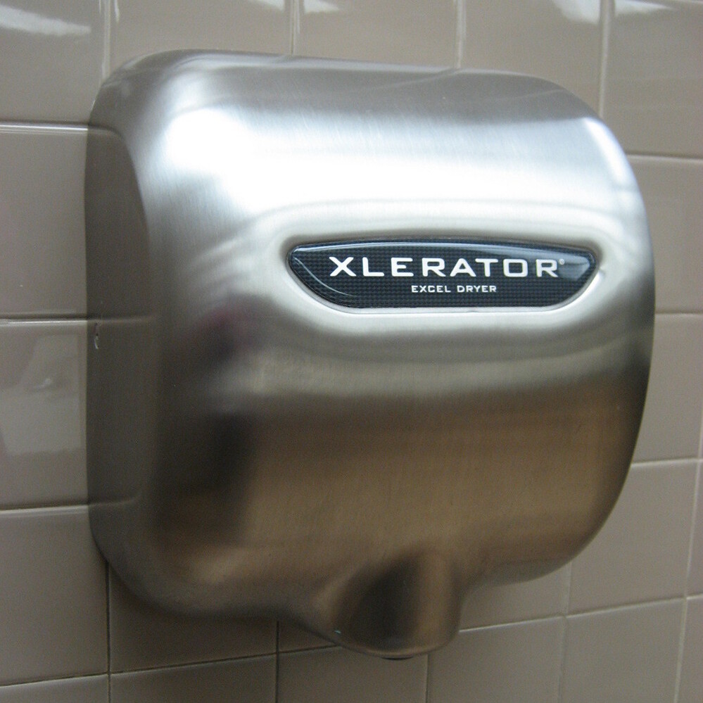 Excel's Xlerator hand dryer is more efficient than previous designs.