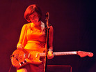 My Bloody Valentine's Bilinda Butcher during the band's set at Coachella in 2009. My Bloody Valentine's Bilinda Butcher during the band's set at Coachella in 2009.