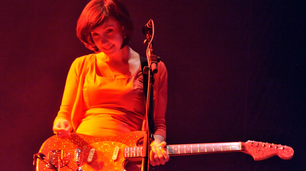 My Bloody Valentine's Bilinda Butcher during the band's set at Coachella in 2009.