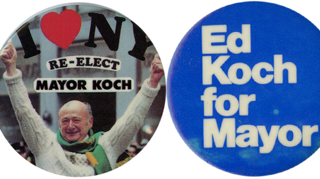 Koch served as mayor for three terms (1978-89). (Ken Rudin collection )