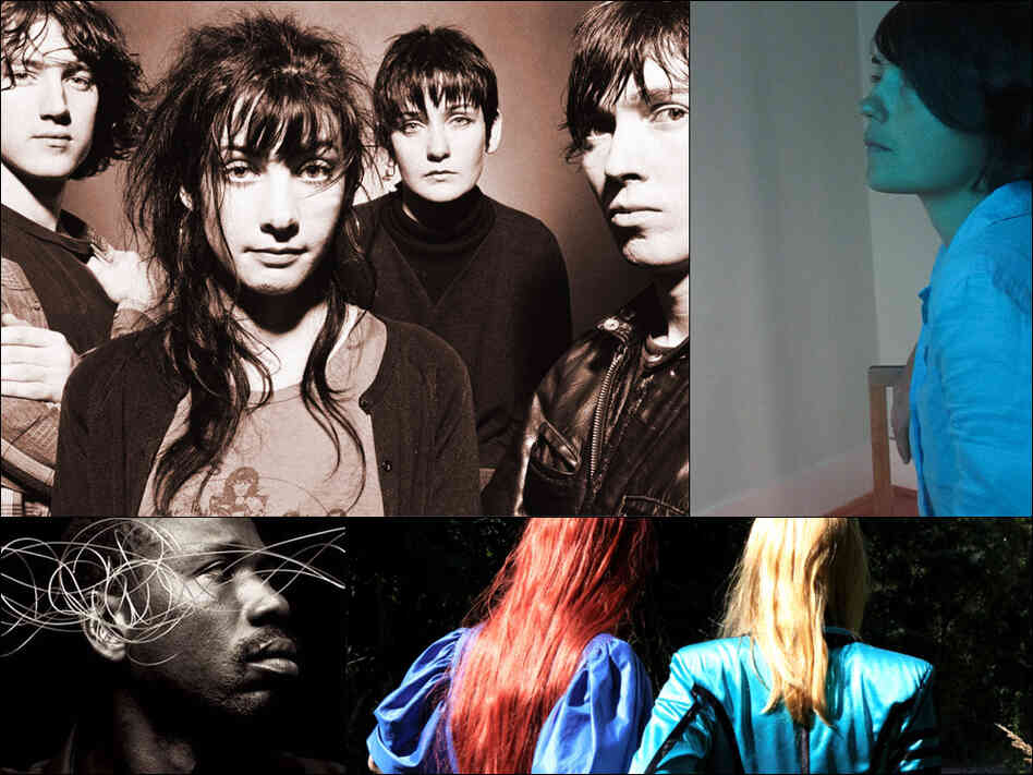 Clockwise from upper left: Early photo of My Bloody Valentine, Grouper, The Knife, Ballake Sissoko. Clockwise from upper left: Early photo of My Bloody Valentine, Grouper, The Knife, Ballake Sissoko.