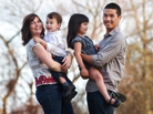 Jeannine Sato holds her 2-year-old son, Keni; 5-year-old Hana is held by her father, Mas Sato. Jeannine decided to leave her job when her employers said she could take six weeks off after giving birth to her first child or risk losing her job. Jeannine Sato holds her 2-year-old son, Keni; 5-year-old Hana is held by her father, Mas Sato. Jeannine decided to leave her job when her employers said she could take six weeks off after giving birth to her first child or risk losing her job.