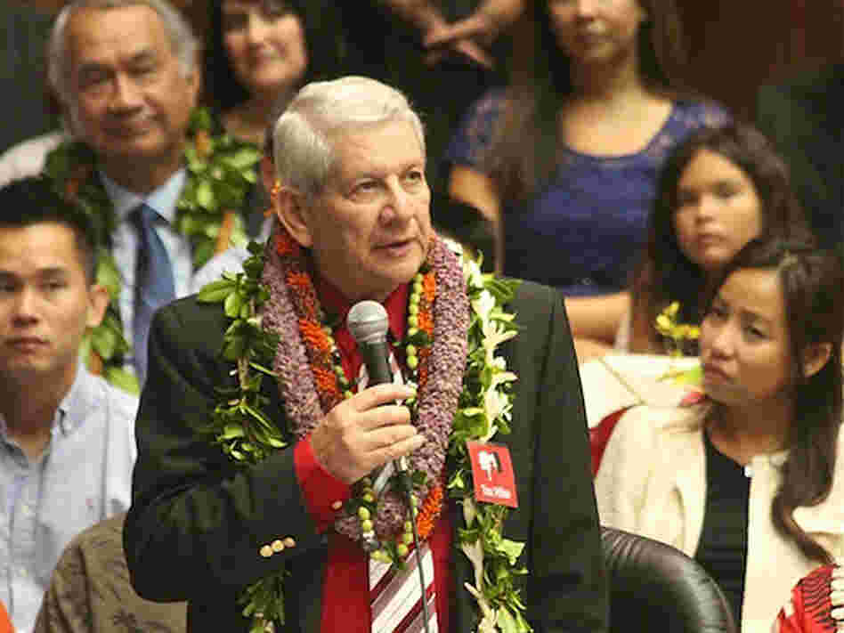 Sam Slom, Hawaii's lone Republican senator, says he got condolence and sympathy calls following the 2010 election. Sam Slom, Hawaii's lone Republican senator, says he got condolence and sympathy calls following the 2010 election.