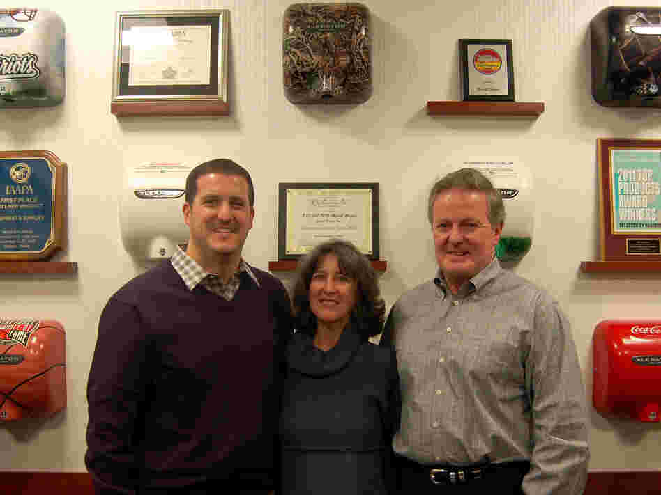 Bill, Nancy and Denis Gagnon (from left), who turned Excel Dryer into a globally competitive business. Denis Gagnon says he will never relocate production offshore.
