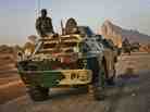 Malian troops near Hambori, northern Mali are driving toward Gao on Monday, Feb. 4, 2013.