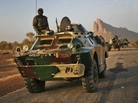 Malian troops near Hambori, northern Mali are driving toward Gao on Monday, Feb. 4, 2013. Malian troops near Hambori, northern Mali are driving toward Gao on Monday, Feb. 4, 2013.
