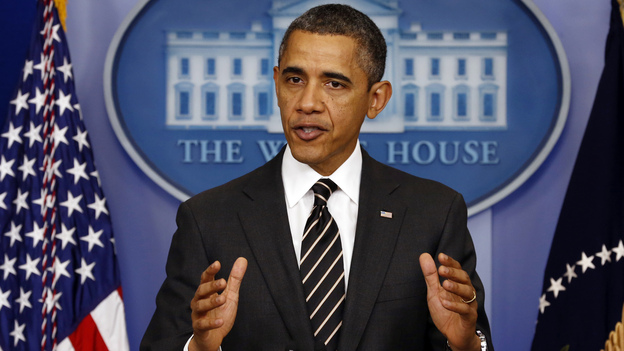 President Obama at the White House on Tuesday. (Reuters /Landov)