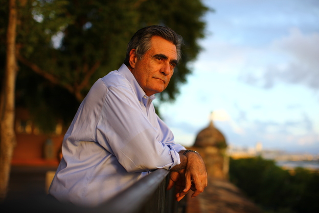 Luis Romero looks out over the ocean to a view that includes the Coast Guard station where his son, Julian, was in the auxiliary. Romero started the anti-violence organization Basta Ya after Julian was murdered.
