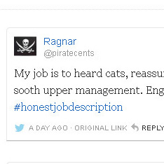 Responses to our query, "What's your job, really?"