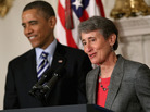 REI CEO Sally Jewell delivers remarks Wednesday after being nominated by President Obama to be the next secretary of the interior. REI CEO Sally Jewell delivers remarks Wednesday after being nominated by President Obama to be the next secretary of the interior.