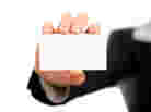Blank business card.
