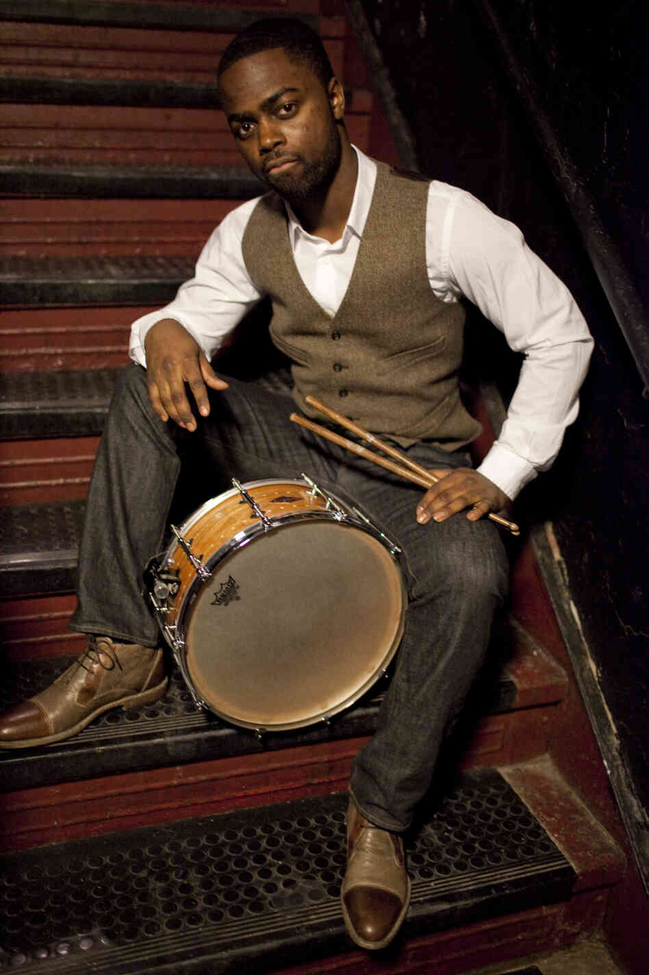 Marcus Gilmore at the Village Vanguard. Marcus Gilmore at the Village Vanguard.