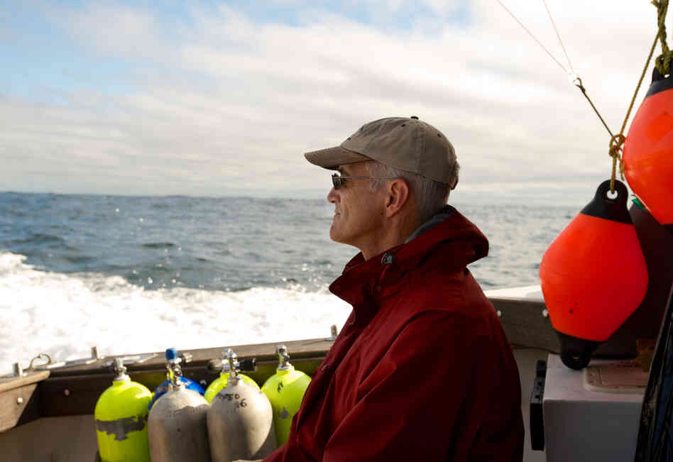 Steve Campana runs the Canadian Shark Research Laboratory. He works to tag sharks with satellite transmitters to find out how long they survive after being caught and released.
