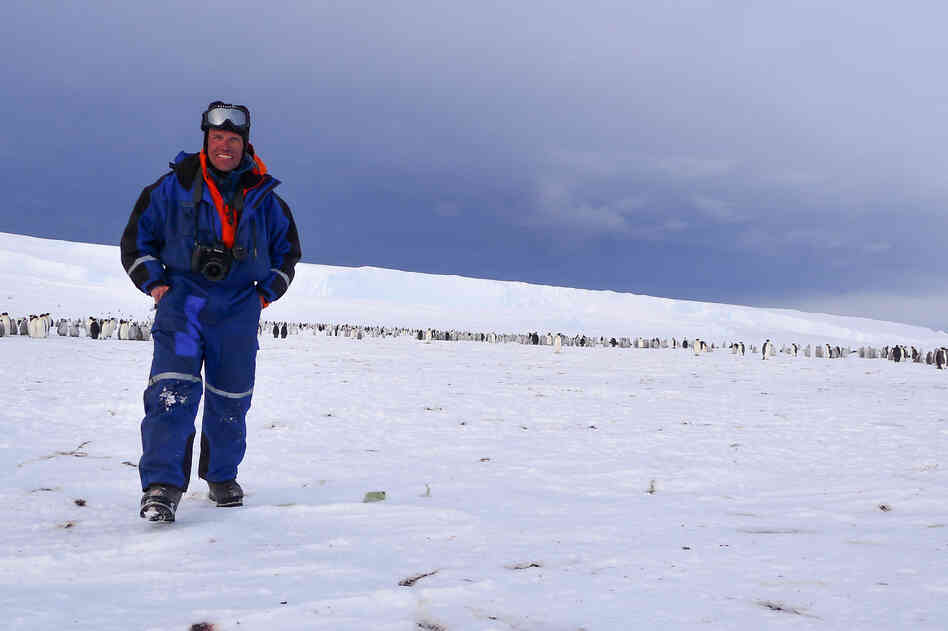 Expedition leader Alain Hubert was one of the first to visit the colony.