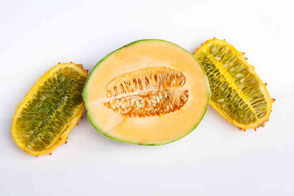Seeds of fear? To most of us, this cantaloupe and horn melon look like a healthy breakfast or snack.