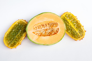 Seeds of fear? To most of us, this cantaloupe and horn melon look like a healthy breakfast or snack.