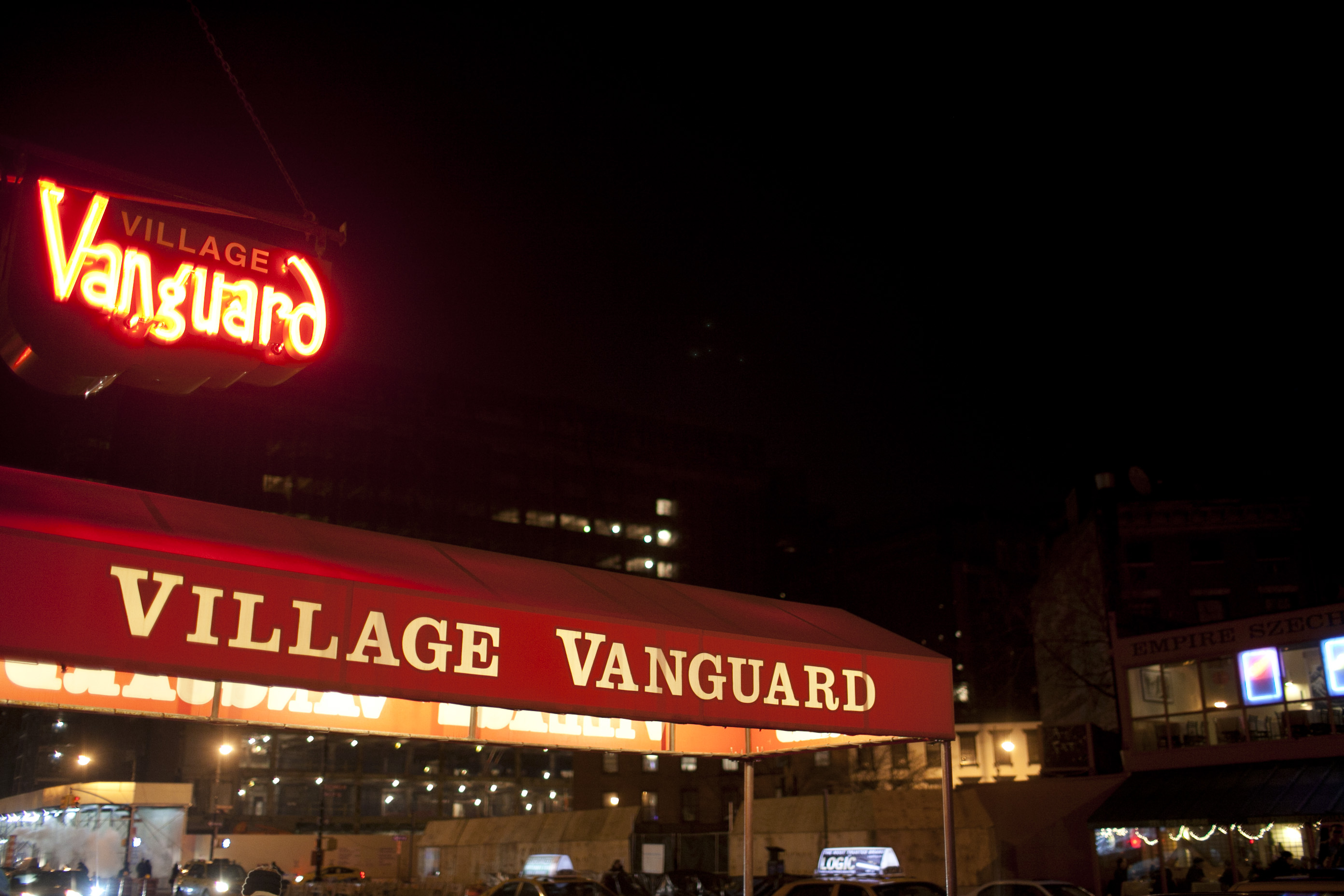 Outside the Village Vanguard.