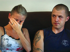 Kori Cioca, who served in the U.S. Coast Guard, and her husband Rob in an emotional interview for The Invisible War. Kori Cioca, who served in the U.S. Coast Guard, and her husband Rob in an emotional interview for The Invisible War.