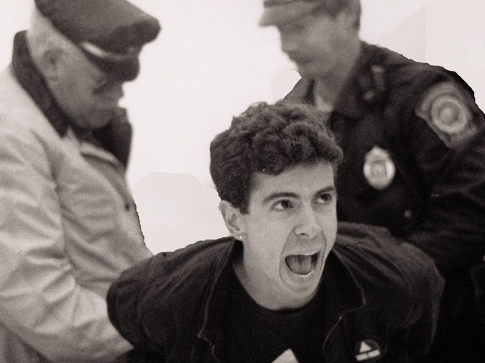 Director and producer David France chronicles the efforts of HIV/AIDS activists in the '80s and '90s in his documentary How to Survive a Plague. Above, AIDS activist Peter Staley is arrested in a scene from the film.