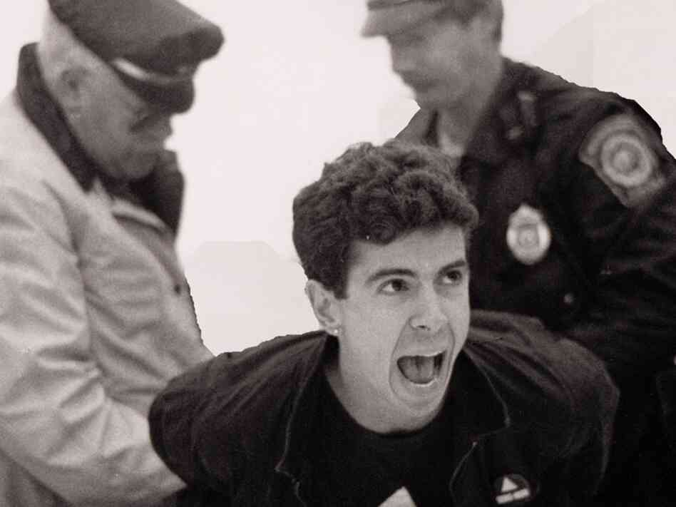 Director and producer David France chronicles the efforts of HIV/AIDS activists in the '80s and '90s in his documentary How to Survive a Plague. Above, AIDS activist Peter Staley is arrested in a scene from the film.