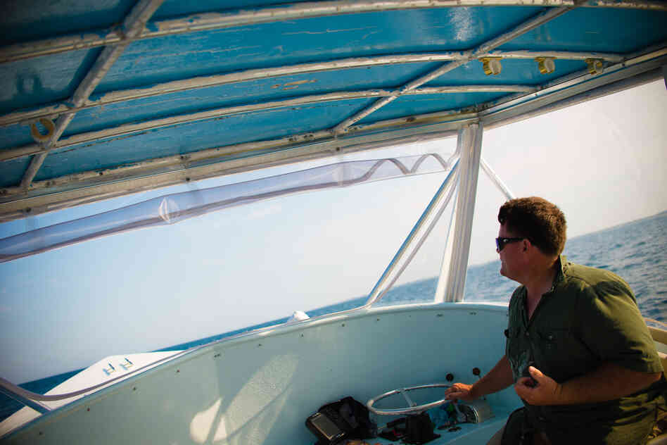 Capt. Tim Palmer leads an overnight swordfishing trip off the coast of Florida near Stuart, Fla. The Day Boat Seafood company now sells their swordfish to Whole Foods and can charge more for it, now that they have been certified as sustainable by the MSC.