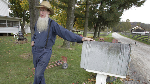 Sam Mullet outside his home in Bergholz, Ohio, earlier this year. (AP)