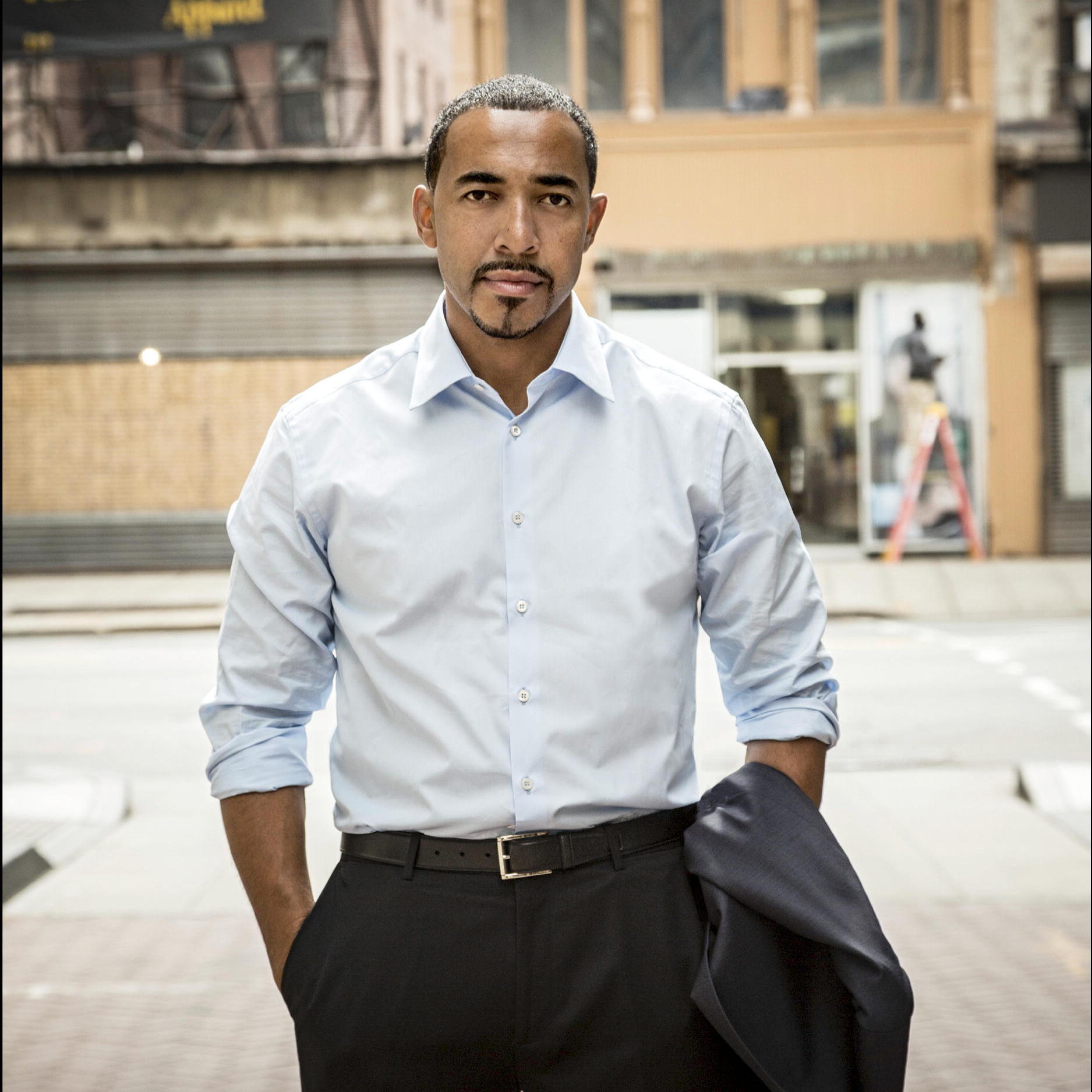 Sampson Davis, author of Living and Dying in Brick City: An E.R. Doctor Returns Home.