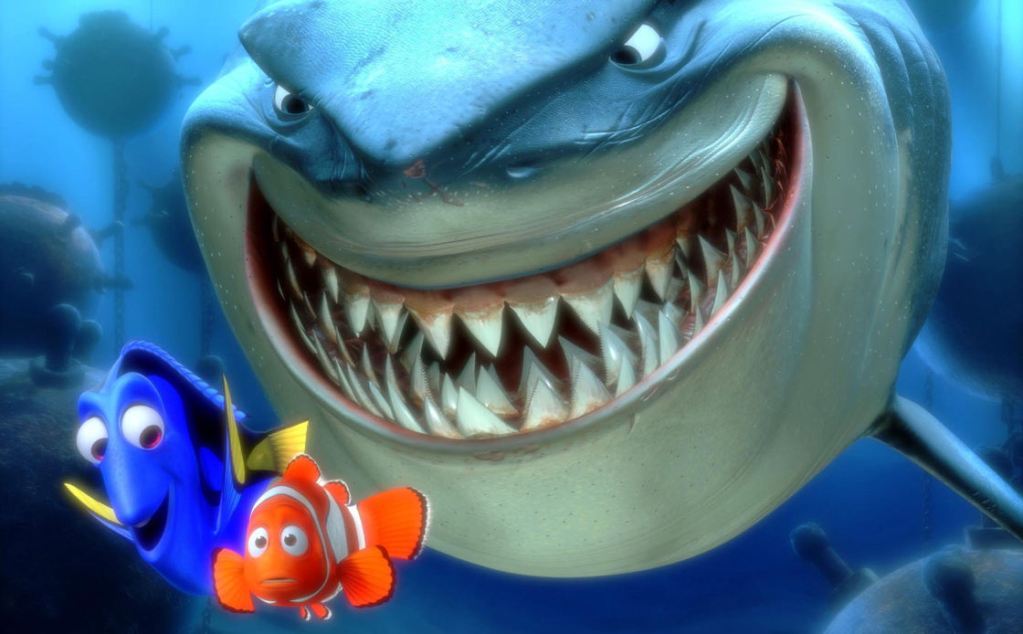 An orange clownfish named Marlin searches for his son in an ocean full of perils in the Disney/Pixar film Finding Nemo.